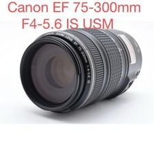 Canon EF 75-300mm F4-5.6 IS USM Lens Excellent Condition for EOS Cameras