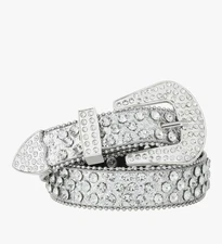 Jasgood Rhinestone Bling Western Belt SZ Medium Ladies