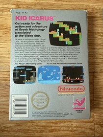 Kid Icarus (Nintendo NES, 1987) &ndash;  With Box And Sleeve. 5 Screw Cartridge