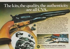 1981 CVA Connecticut Valley Arms - Civil War Soldier - Pistol - Print Ad Photo