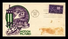 Dr Jim Stamps 50 Years Of Motion Pictures First Day Cover Staehle Cachetcraft