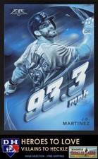 2019 Topps Fire Maximum Velocity Blue Chip J.D. Martinez #MV-15 Boston Red Sox
