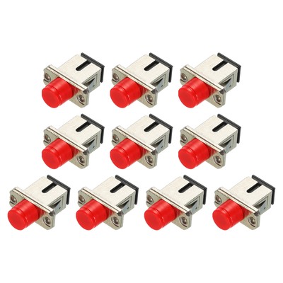 Fiber Optischer Adapter FC-SC/UPC mit Metallflansch, Singlemode-Simplex 10 Stück