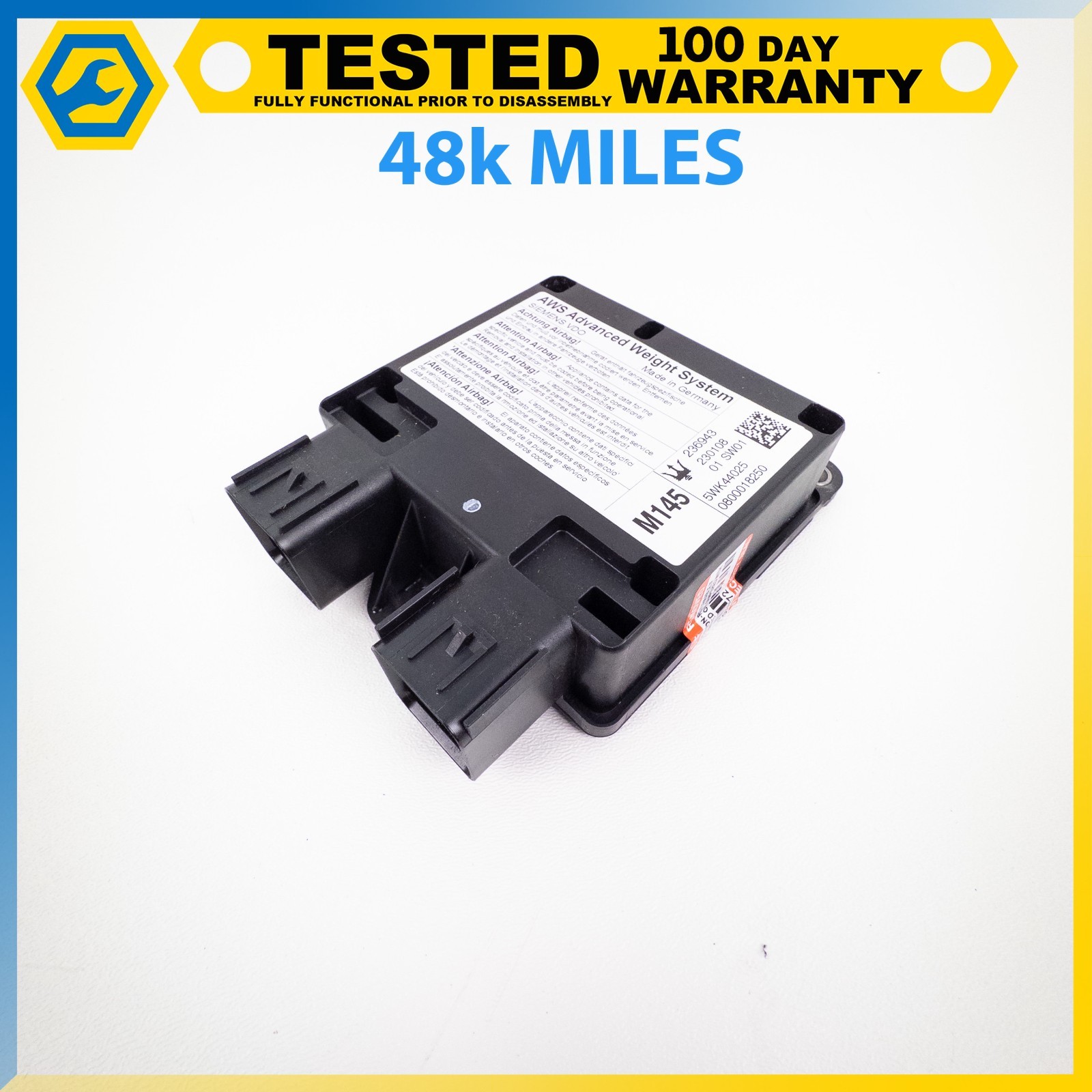 08-12 MASERATI GRANTURISMO AWS ADVACED WEIGHT SYSTEM CONTROL MODULE OEM