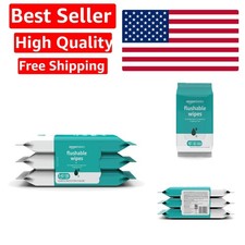 Adult Wet Wipes Flushable Fragrance Free, 126 Count 3 Packs of 42 Packaging M...