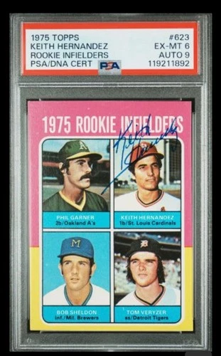 Keith Hernandez Rookie Auto Hall of Fame 6/9