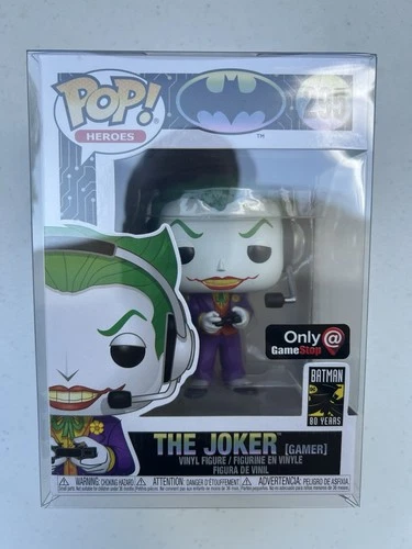 Funko Pop! DC - The Joker Gamer #295 (Gamestop) Exclusive Figure W/ Protector