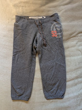 ABERCROMBIE KIDS SWEATPANTS Juniors 92 M Medium Cropped Knee Length Gray Sweats