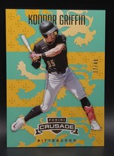 Konnor Griffin 17 /49 TEAL Prizm #96 2025 Panini Crusade PIRATES Rookie