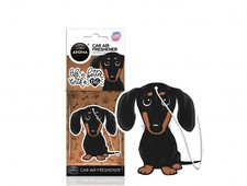 Car Air Freshener SAUSAGE DOG Aroma Hanging Cardboard