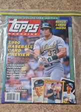 1990 Topps Magazine Featuring Ken Griffey Jr Trading Card Inside. Mint Condition