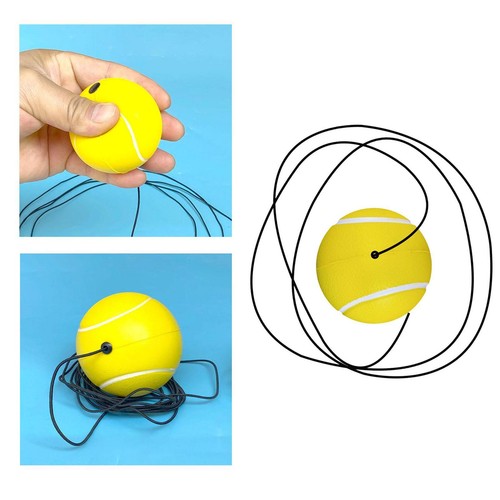 Tennis Ball, with String, Self Tennis Training Tool Elastic for Tennis Single - Picture 5 of 5