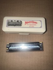 Vintage Hohner Marine Band Harmonica Key of G Hand Made In Germany 1896 20
