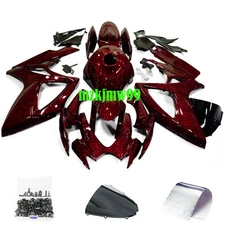 Full Fairing Kit + Tank For Suzuki GSXR600/750 2006-2007 Red Forged Carbon Fiber