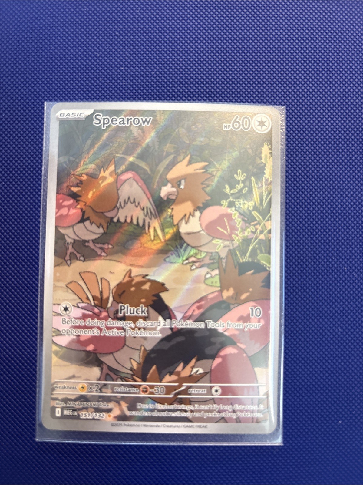 Pokémon TCG Spearow 151/132 Illustration Rare Mega Evolution  NM