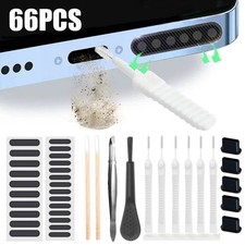 Phone dust removal cleaner tool kit 66 pcs speaker charge port earphone cleaning