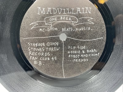 MF DOOM - Madvillain-One Beer 7” Promo Single-Only 1000 Pressed