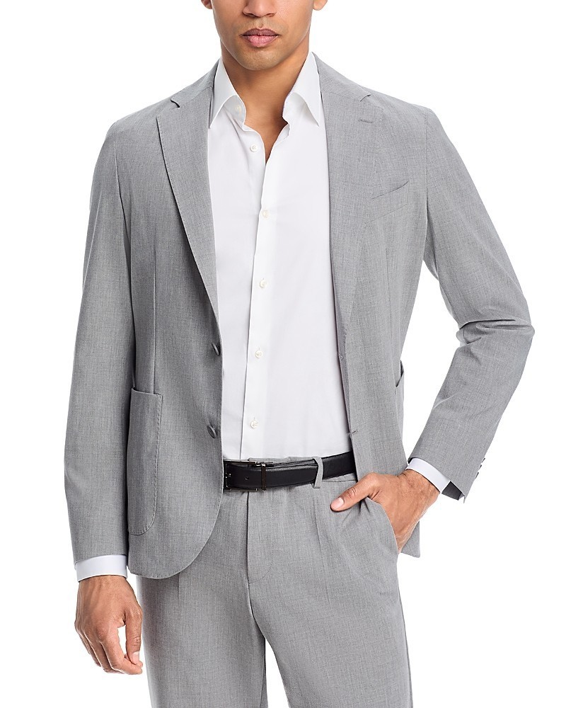 BOSS Wool Blend Hanry Extra Slim Fit Blazer Mens 44R Medium Grey Button Closure 50890₽