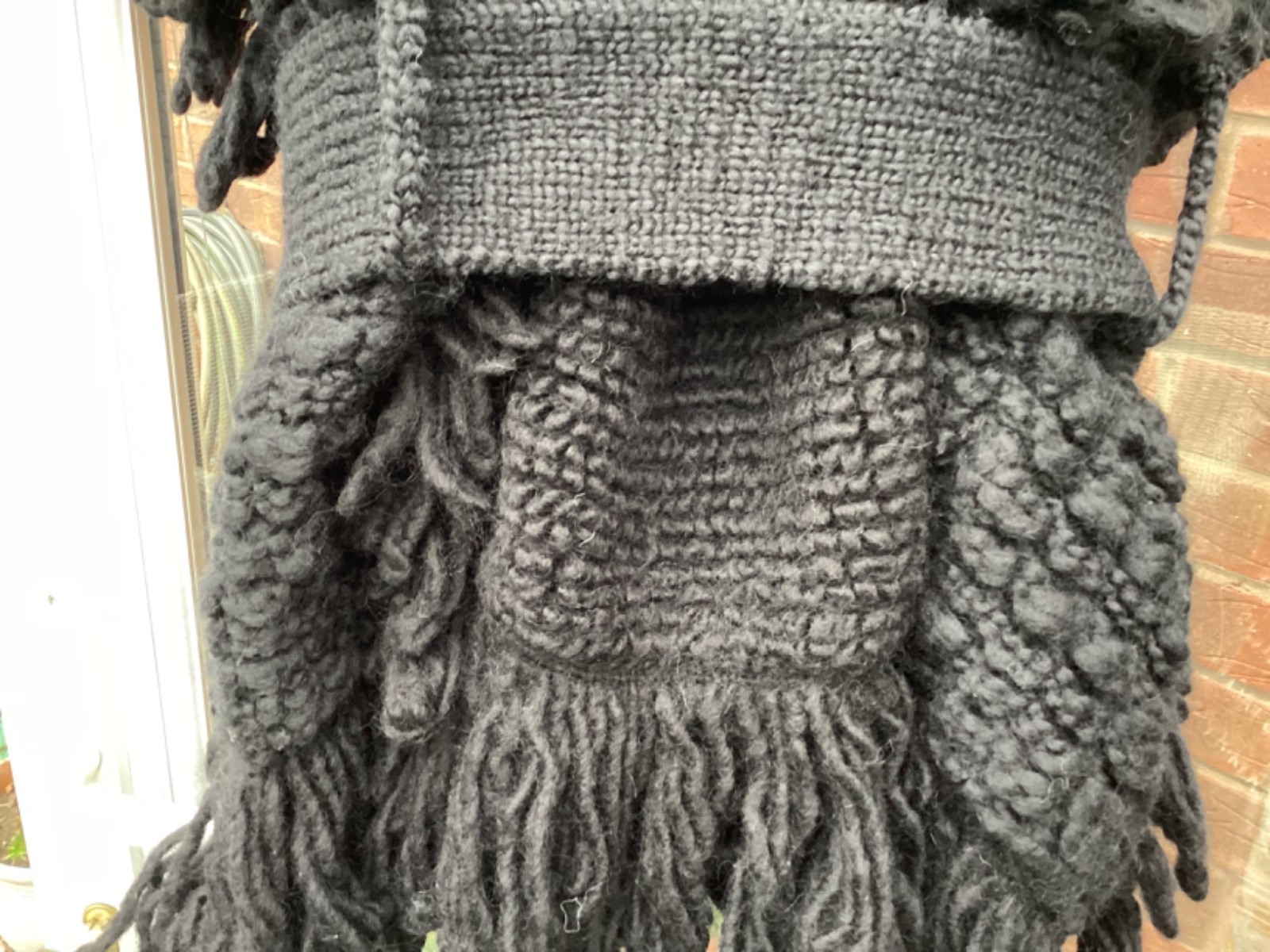 BNWT ZARA SRPLS BLACK 95percent FRINGED BELTED CARDIGAN size S - M RRP £169 REDUCED. image 7