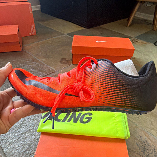 Nike Zoom Superfly Elite Low Top Track & Field Spikes Orange/Black 835996-804
