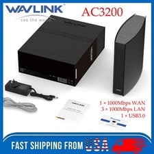 WAVLINK AC3200 WiFi Router LCD Wireless Router 3 LAN for Buffer-free 8K Streamer