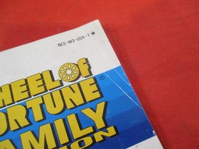 Wheel of Fortune Family Edition Nintendo NES Instruction Manual Booklet ONLY #I