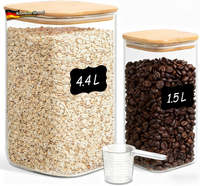 VorratsgläSer Set 3,4L Luftdicht GlasbehäLter FüR Mehl Cerealien MüSli