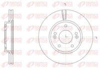 Remsa 2X Bremsscheibe Vorne Ø280 Mm BelüFtet FüR Hyundai I30 GD 1.4 1.6 Crdi