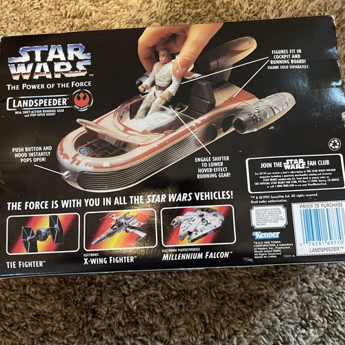 4 New Vintage Star Wars POTF Figures Xwing Fighter The Fighter Landspeeder 1995 - Picture 11 of 16