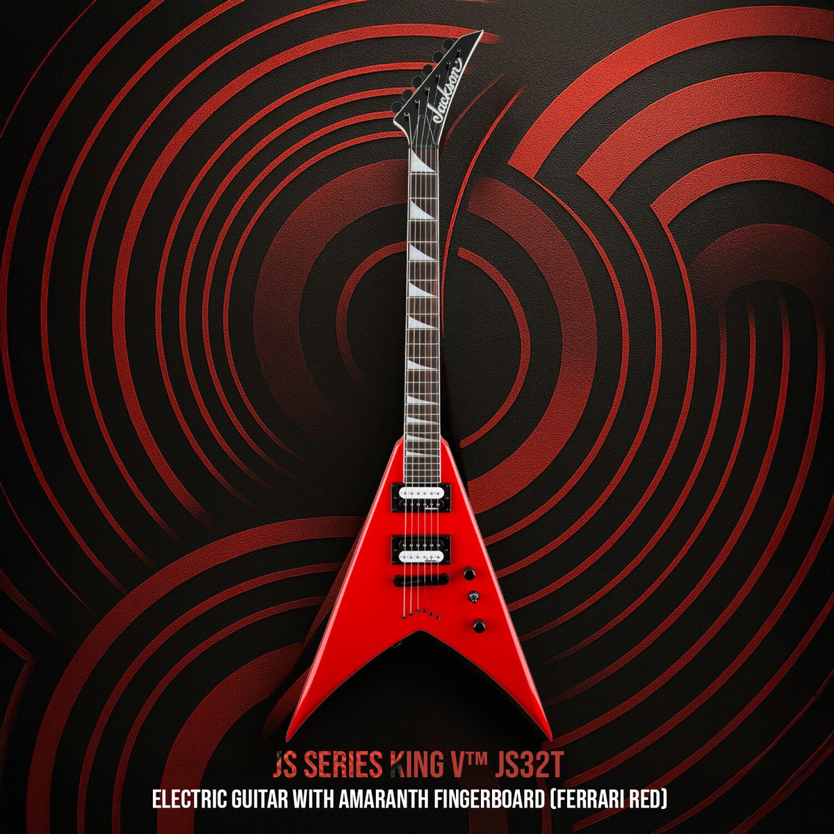 Jackson JS Series King V JS32T Ferrari Red Electric Guitar
