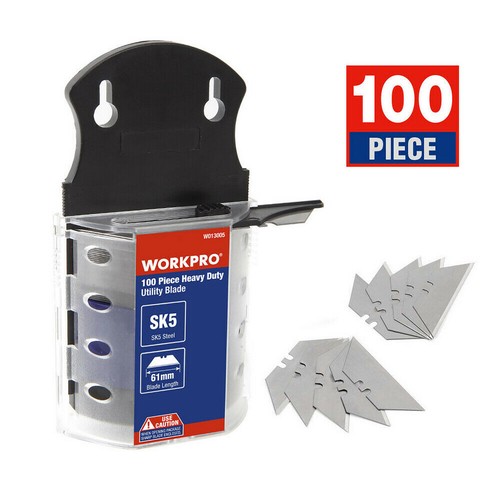 Confezione 50/100 lame per coltelli utility SK5 lame per rasoio scatola lame taglierine con dispenser - Foto 12 di 21