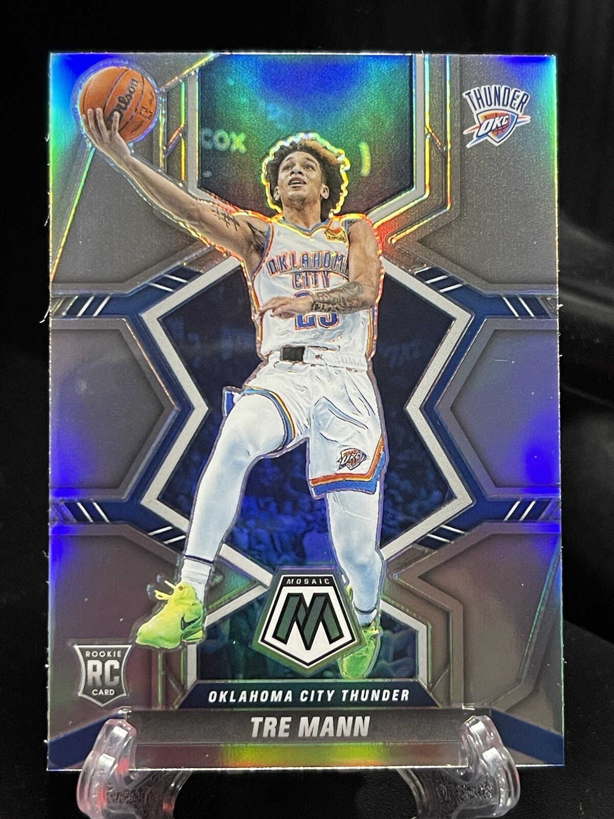 2021-22 TRE MANN Panini Mosaic #212 RC Rookie SILVER Prizm Thunder SP