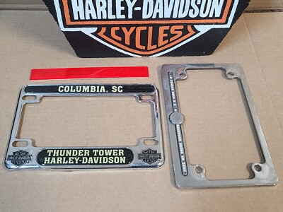 Harley Davidson License Plate Frame, Chrome Diamonds | eBay
