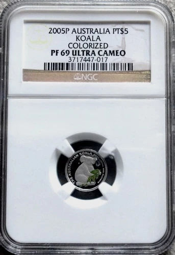 2005 P AUSTRALIA PLATINUM 200 MINTED $5 KOALA NGC PROOF 69 ULTRA CAMEO