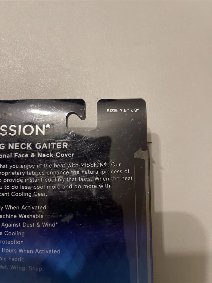 Mission Cooling Neck Gaiter - Youth Ages 5+  One Size - Black (2 Pack) - Image 2 of 2