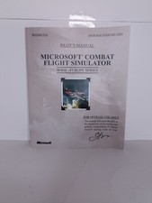 Microsoft Combat Simulator WW2 Europe Series Pilot's Manual 1998 Book Only 