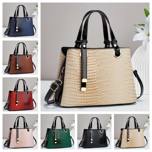 Women's Ladies Shoulder Bag Faux Leather Crossbody Messenger Handbags Tote Purse - Picture 1 of 16