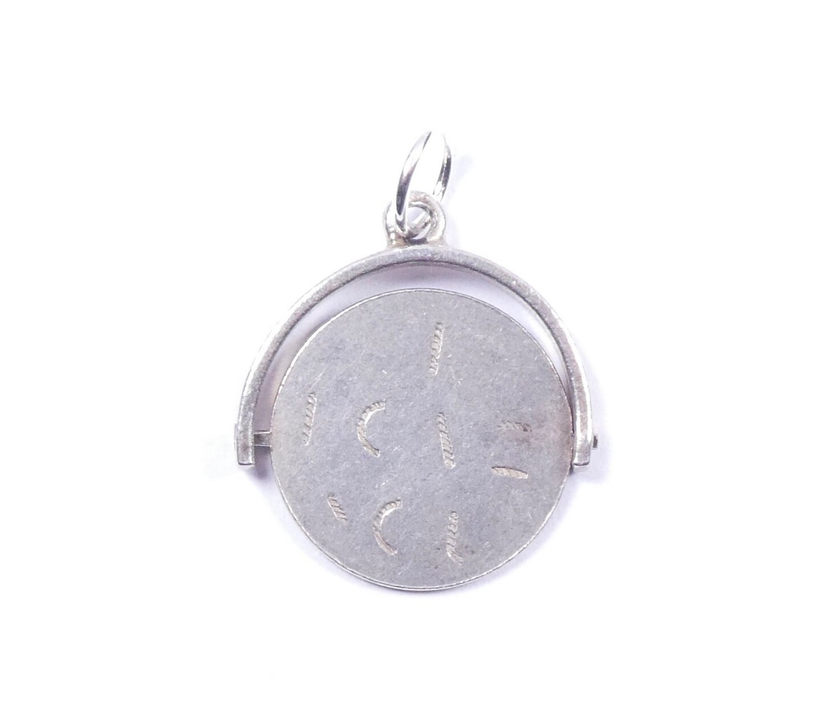 Spinner Necklace I Love You Necklace Sterling Silver Vintage