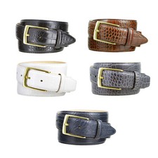 Men's Dress Belt Genuine Italian calfskin Leather Belt 1-3/8" 35mm wide