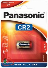 2 x Panasonic Lithium Power CR2 Batterie Photo CR-2L KCR2 CR17355 DL CR2 Blister