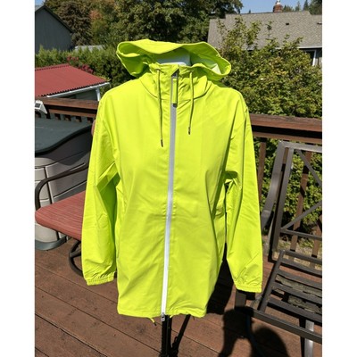 Rains Unisex Storm Breaker Reflective, Digital Lime, Waterproof, Size Large,