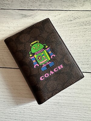 Coach Cosmic Coach Passport Card Case With Robot Print | eBay