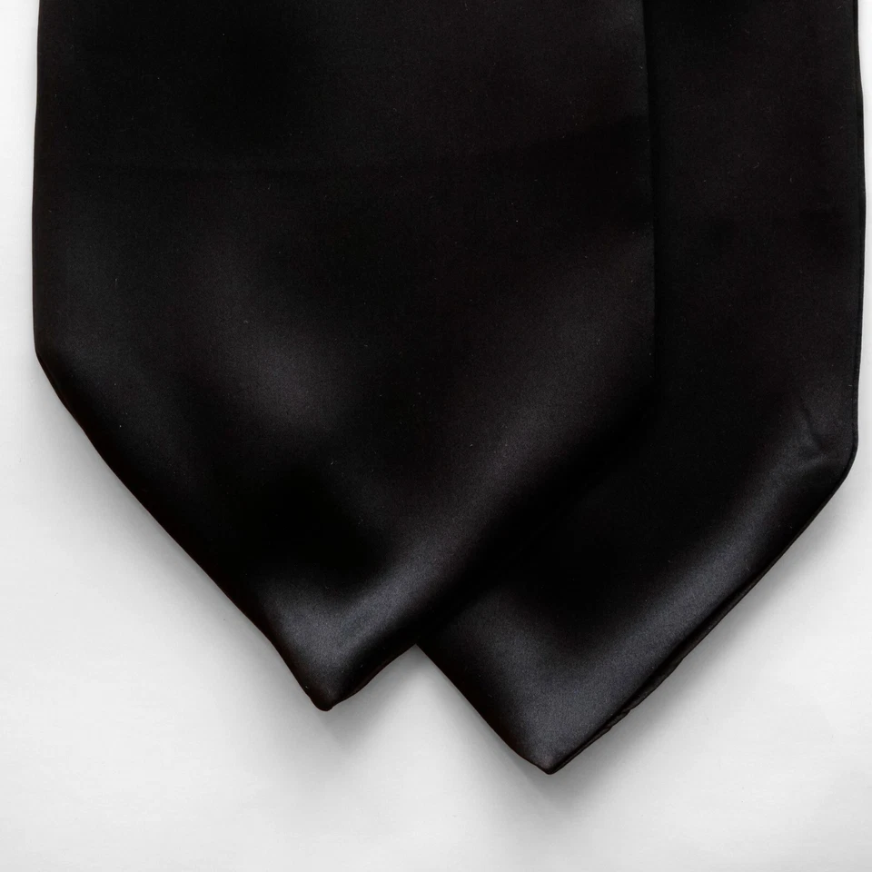 Caja de regalo de seda para hombre Cravat Ascot A218 regalo para él negra nueva con etiquetas Foto 4 de 4