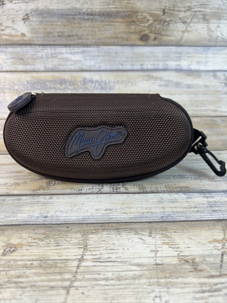Maui Jim Eye Glass Sunglasses Clamshell Case, Brown, Clip | eBay display picture 1