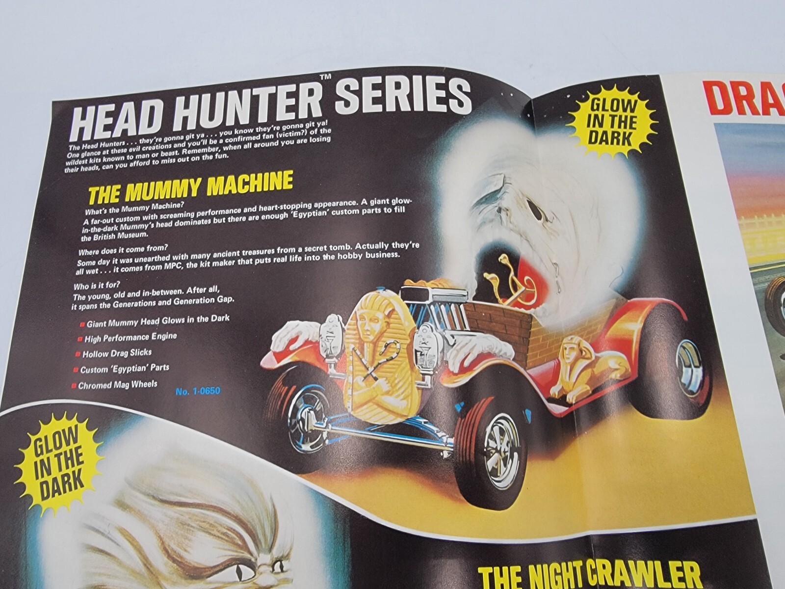 MPC - PLASTIC MODEL KITS DEALER CATALOG INCLUDES HEAD HUNTER SERIES - ©1970's