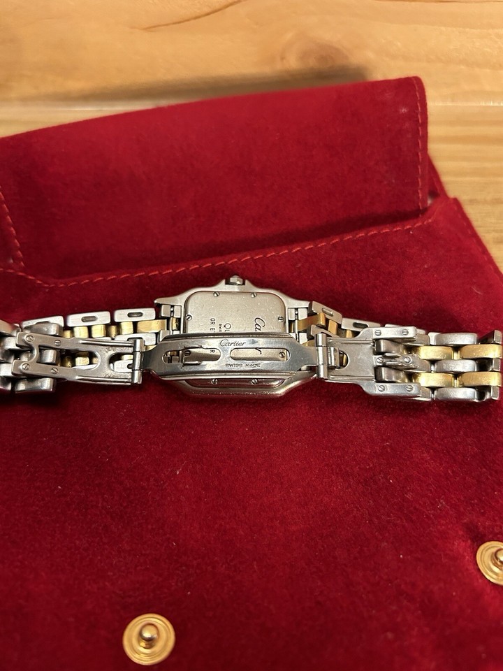 montre cartier panthère Or Et Acier Moyen Modèle eBay