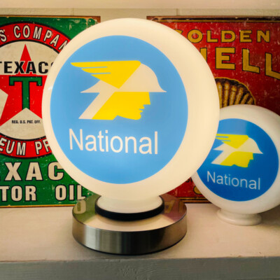 National Centurion 12'' große Zapfsäule Globus, Benzin Memorabilia