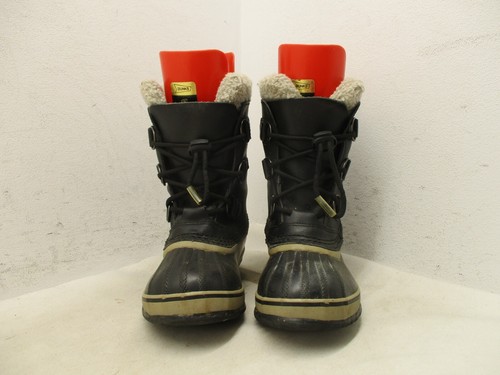Sorel Waterproof Yoot Pac Boots~ Black Leather Rubber Youth Size 2 NY1880-013 - Picture 2 of 9