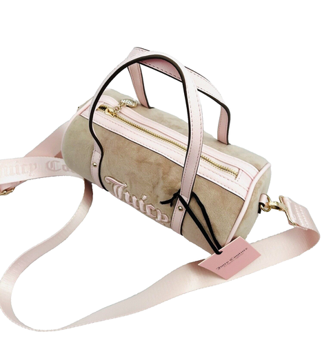 Bolso Bandolera Juicy Couture Queen of Everything Mini Barril Café/Polvo Rubor - Imagen 6 de 11