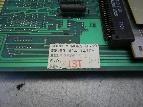 Cincinnati 3 531 2875A 8K Memory Board w/Amex 3256286-01K 3 424 1470A Parts Only - Picture 11 of 13